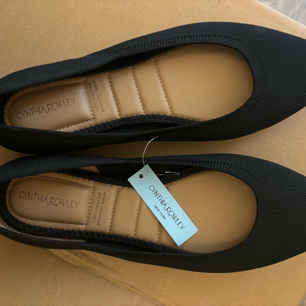 Cynthia Rowley black ballet flats. Brand new